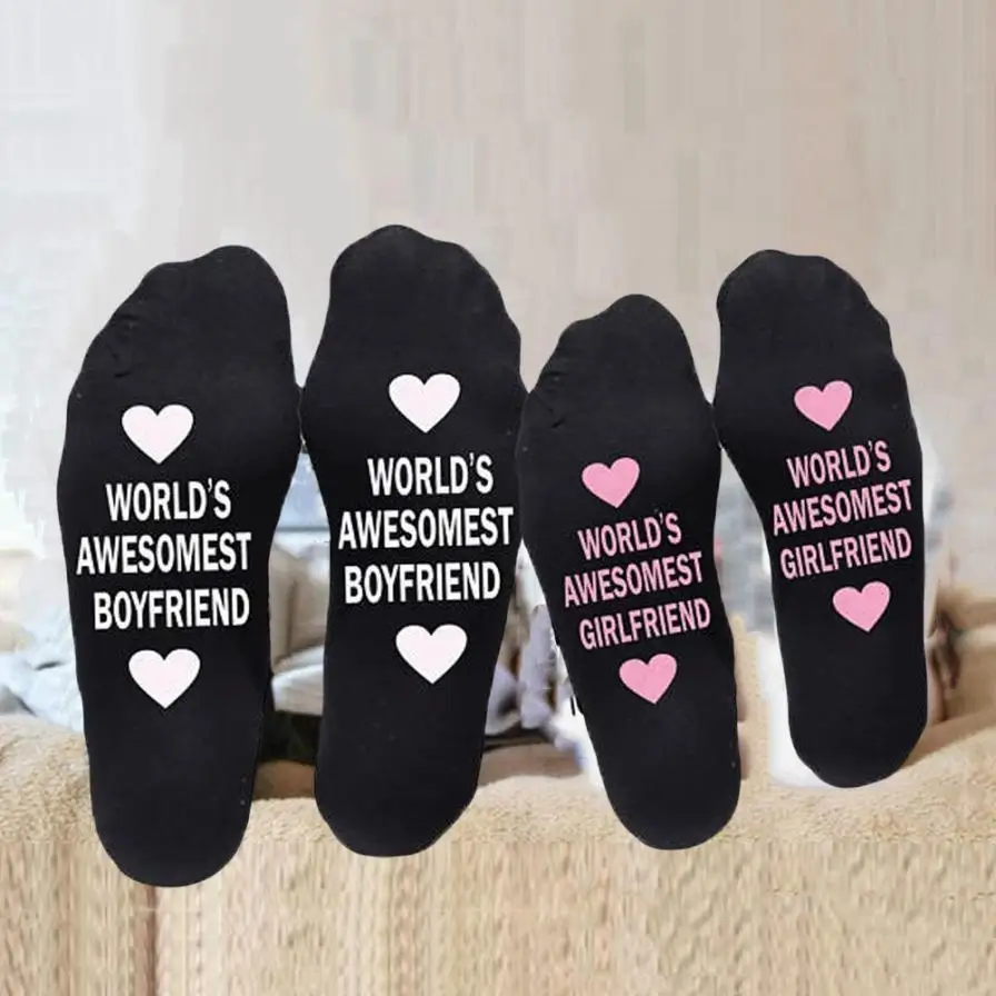 

Newest Unisex Letter Printing Cotton Skateboard Sock Comfortable Socks Best BF & GF For The Special You Men & Women Socks Hocok