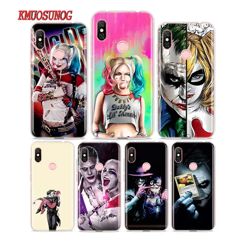 

Silicone Phone Case joker harley quinn for Redmi 7 Y3 Y2 S2 Xiaomi Redmi Note 7 6 6A 5 5A Pro Plus 4 4X Cover