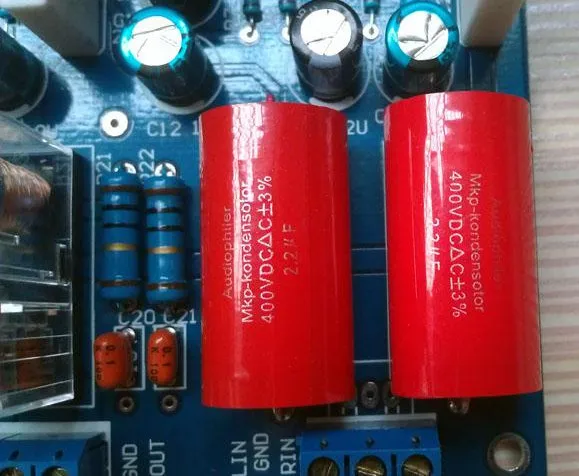 Плата усилителя акустической системы с двойной защитой колонок TDA7294 (для
