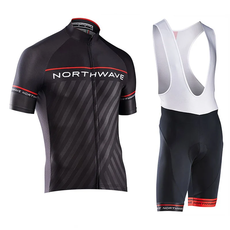 NW 2018 NORTHWAVE Summer Men Cycling Jersey Short Sleeve Set Breathable bib shorts Bicycle Clothes Quick Dry Maillot