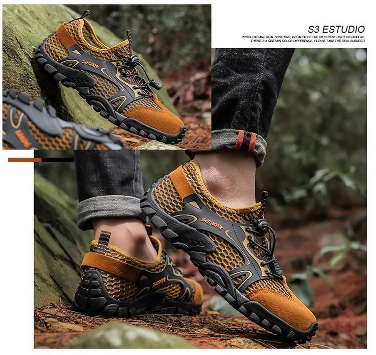 Verão dos Homens a Montante Chinelos de Praia Esporte ao ar Calçados de Pesca Tênis Trekking Água Aqua Sapatos Malha Respirável Livre 2020 Rio 16 High Quality Esporte e Lazer