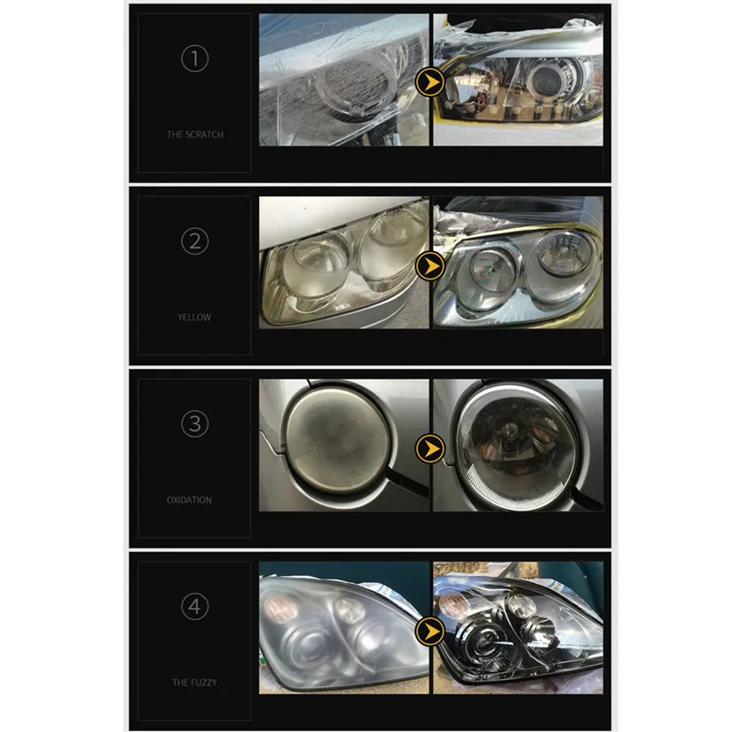 CARPRIE, полезная чистящая жидкость, бутылка для автомобильных фар, окисление, жидкое керамическое покрытие, супер гидрофобное стекло, покрытие с полотенцем# J