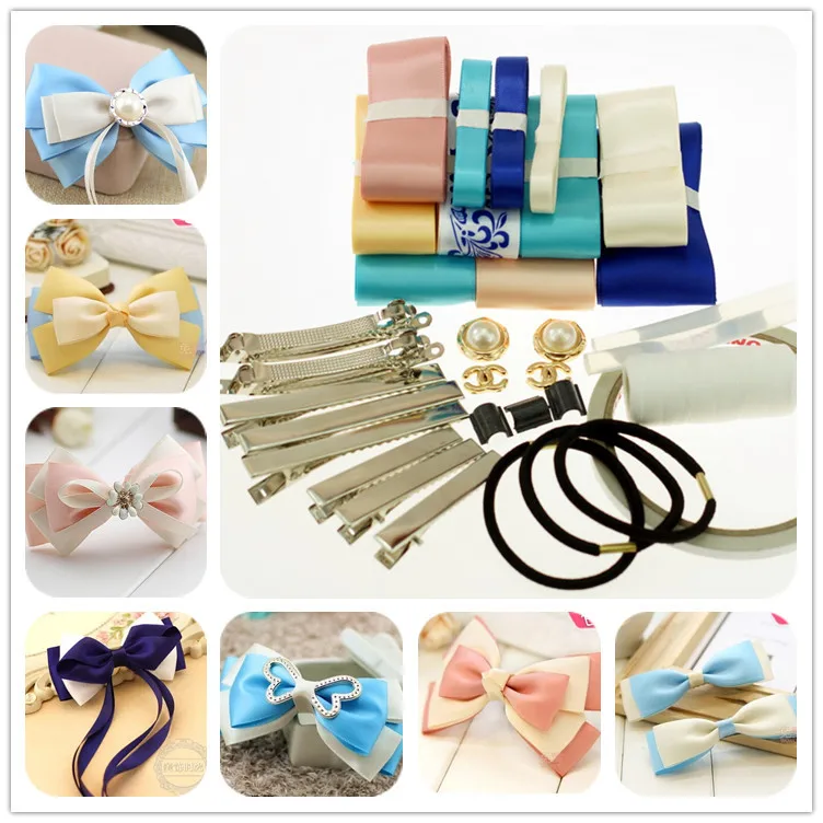 diy ribbon for hair accessory material,handmade ribbon set and ribbon