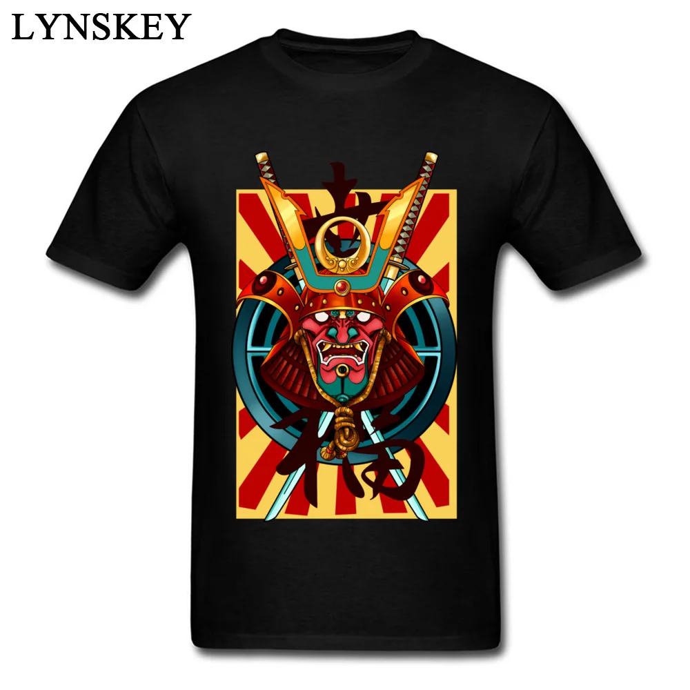 

New Cotton Tee Shirt Samurai. Culture's Style Men Short Sleeve Tops Unique Design Summer Black Gift T-shirts