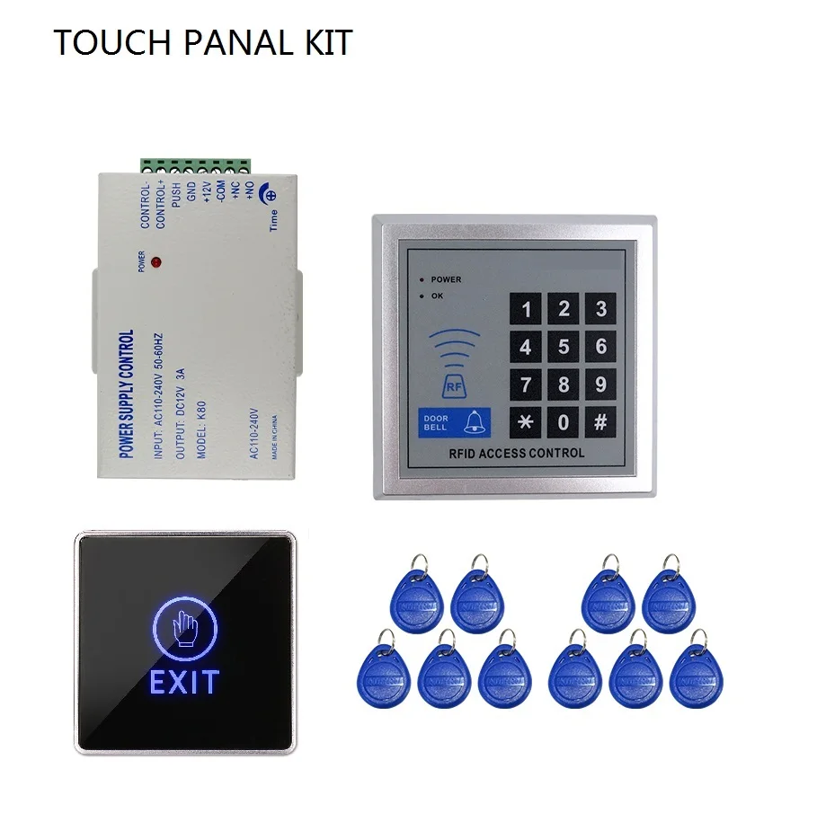 Прямая Фабрика RFID система контроля доступа двери комплект блок питания управления Rfid считыватель код клавиатуры 125 кГц - Цвет: 2