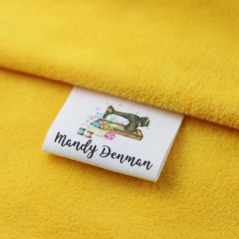 Пользовательская швейная этикетка бирки ручной работы пользовательские именные