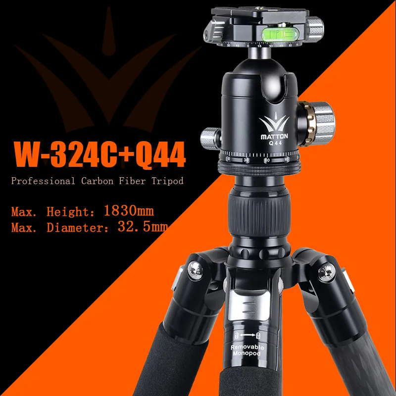 Профессиональный Трипод для камеры Matton W 324C + Q44 БЫСТРОРАЗЪЕМНАЯ пластина
