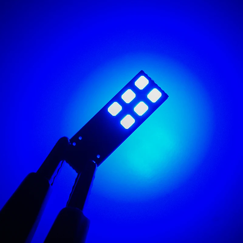 LYMOYO 10 шт. светодиод t10 W5W CANBUS светодиодный 12SMD 2835 светодисветодиодный без ошибок 12