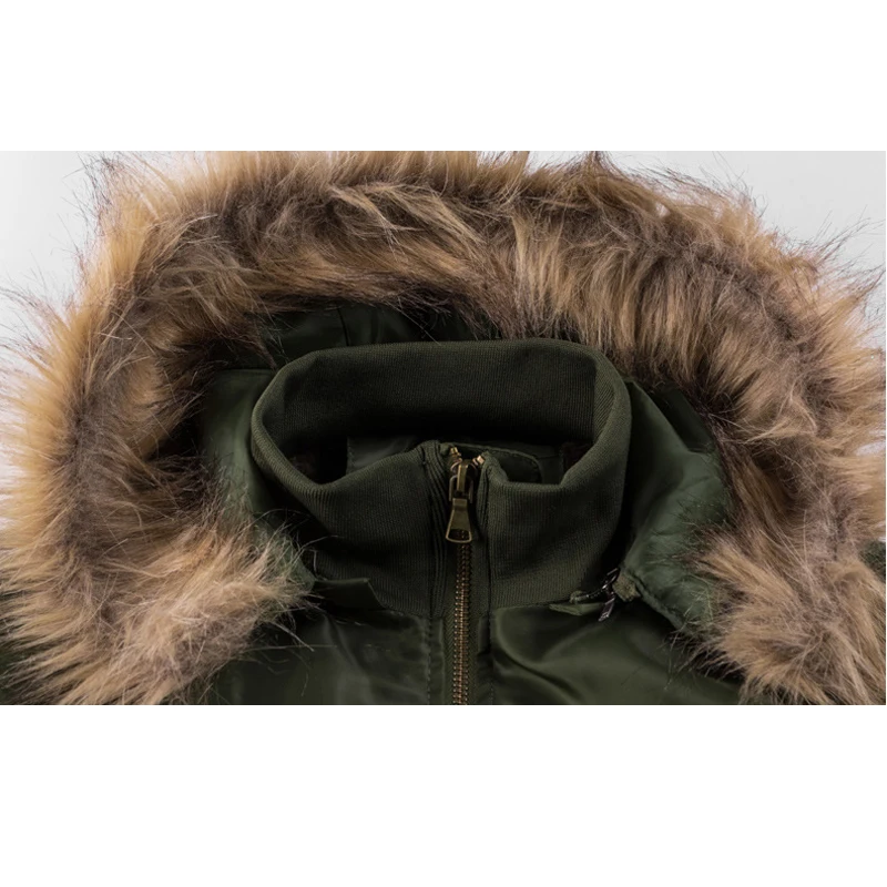 Зимние военные куртки-бомберы мужские с меховым капюшоном толстые флисовые куртки мужские зимние повседневные теплое пальто парка для мужчин J0356