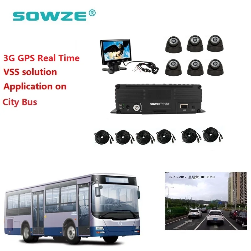 Автомобиль Cctv 8ch Ahd 3G GPS Мобильный Dvr система Отслеживание парка грузовиков и