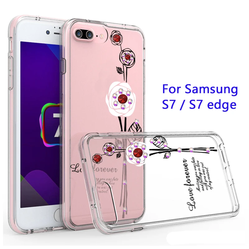 YueTuo 2 в 1 Силиконовая + Жесткий ПК Coque крышка чехол для samsung galaxy s7 edge s 7 s7edge телефон