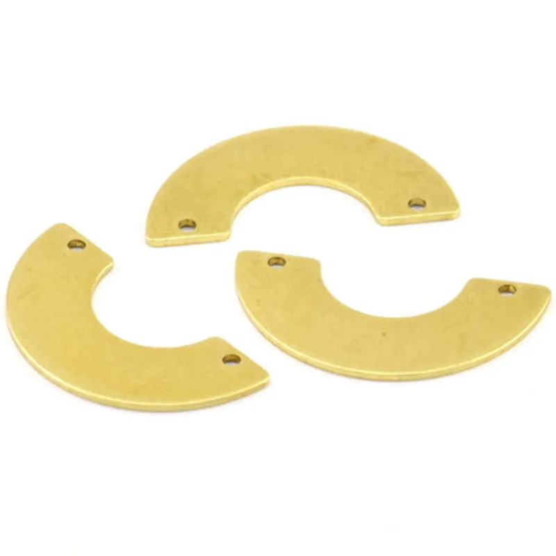 

.raw brass half round Semi Circle Connectors.(Nickel Free and Lead Free).(30x15x8x0.8mm)BS1844.BS1978.BS1865.BS1810.