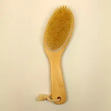 25 7cm High end New Arrival Natural Bristle Long Handle Wooden Wood Bath Shower Body Back