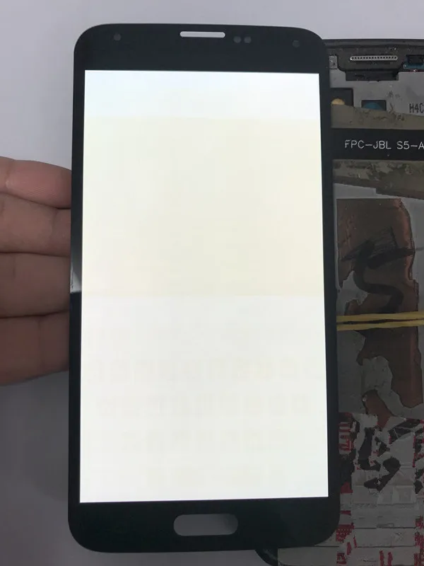 

100% tested Super AMOLED Burn Shadow LCD For Samsung S5 LCD G900 G900F G900H Display LCD Screen Touch Digitizer Assembly