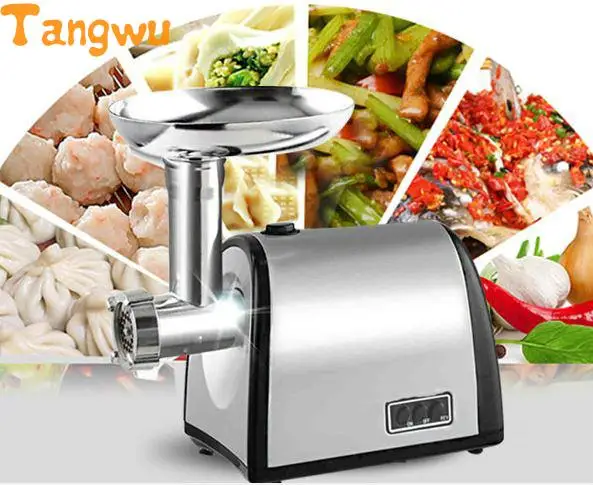 Бытовая электрическая мясорубка из нержавеющей стали многофункциональный