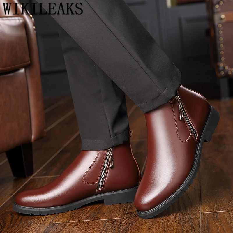 

chelsea boots winter shoes men coiffeur vintage shoes mens formal shoes winter boots snow boots men zapatos de hombre bot erkek