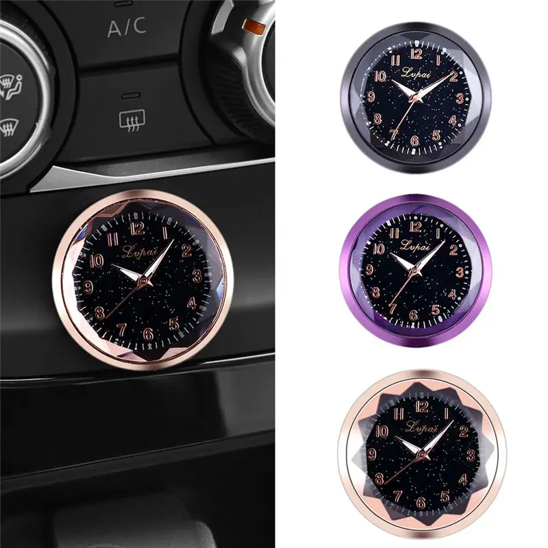 Nuevo Reloj De Decoracion De Coche De Bajo Costo Y Pegatina De