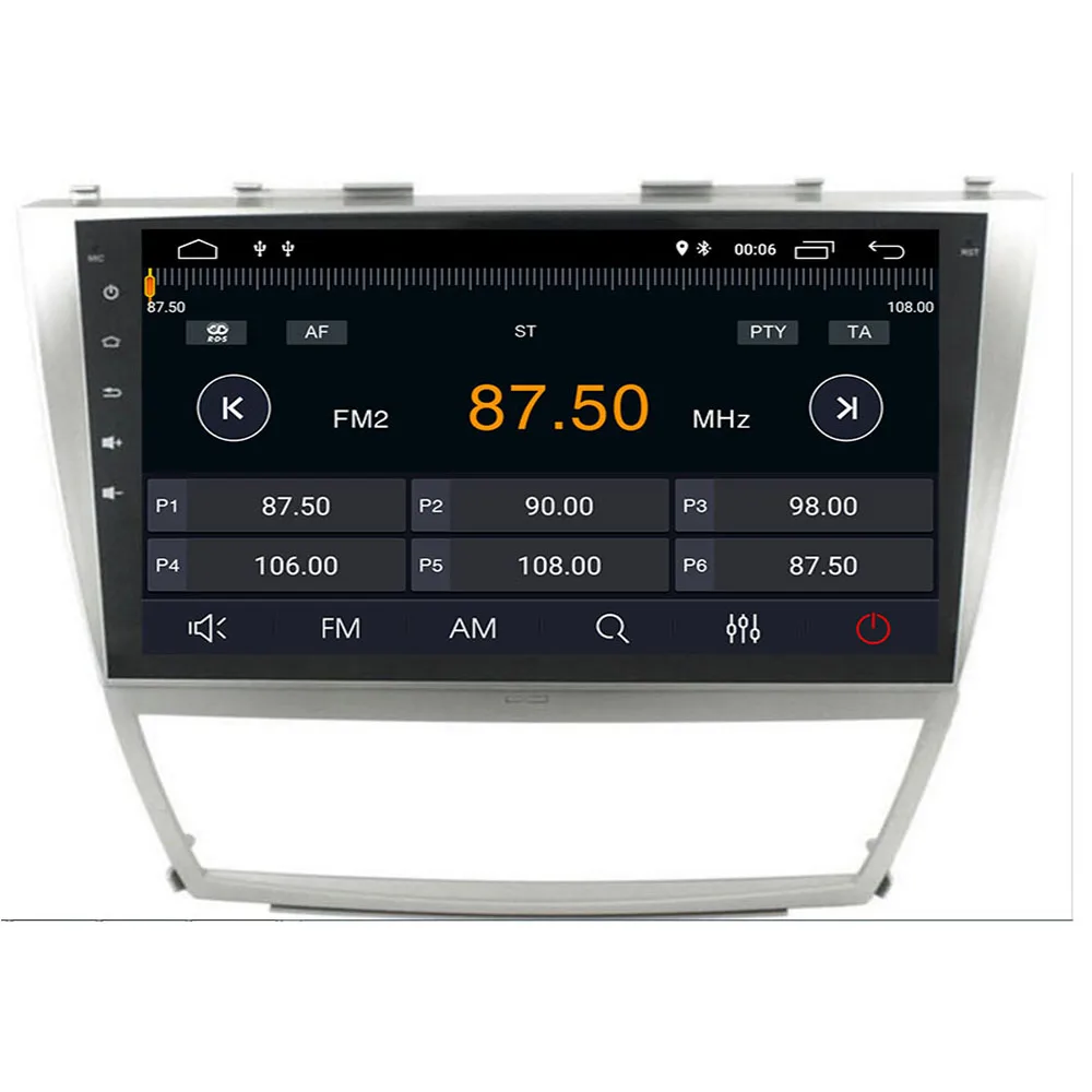 10 2 дюймовый 1024*600 Android для Toyota Camry 40 2006-2011 Автомобильный dvd-плеер с GPS 3G 4G WIFI BT Радио