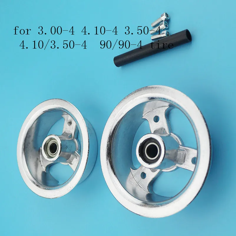 Хорошее качество алюминий 10 дюймов обод заднего колеса 3,00-4 Новые ступицы колеса скутера для 3,00-4 или 3,50-4 или 4,10-4 шины алюминий