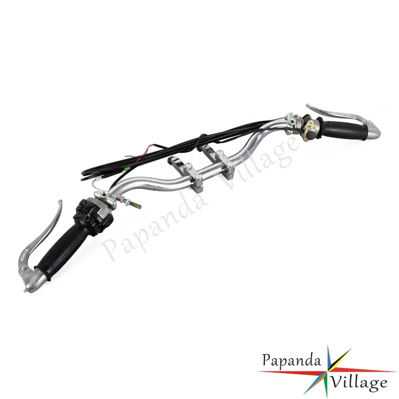 

Motorbike Handlebar Lever Hand Grip Bar Mount Handlebar Assembly For BMW M72 R12 R51 R75 K750 KS750 Dnepr Ural Sidecar