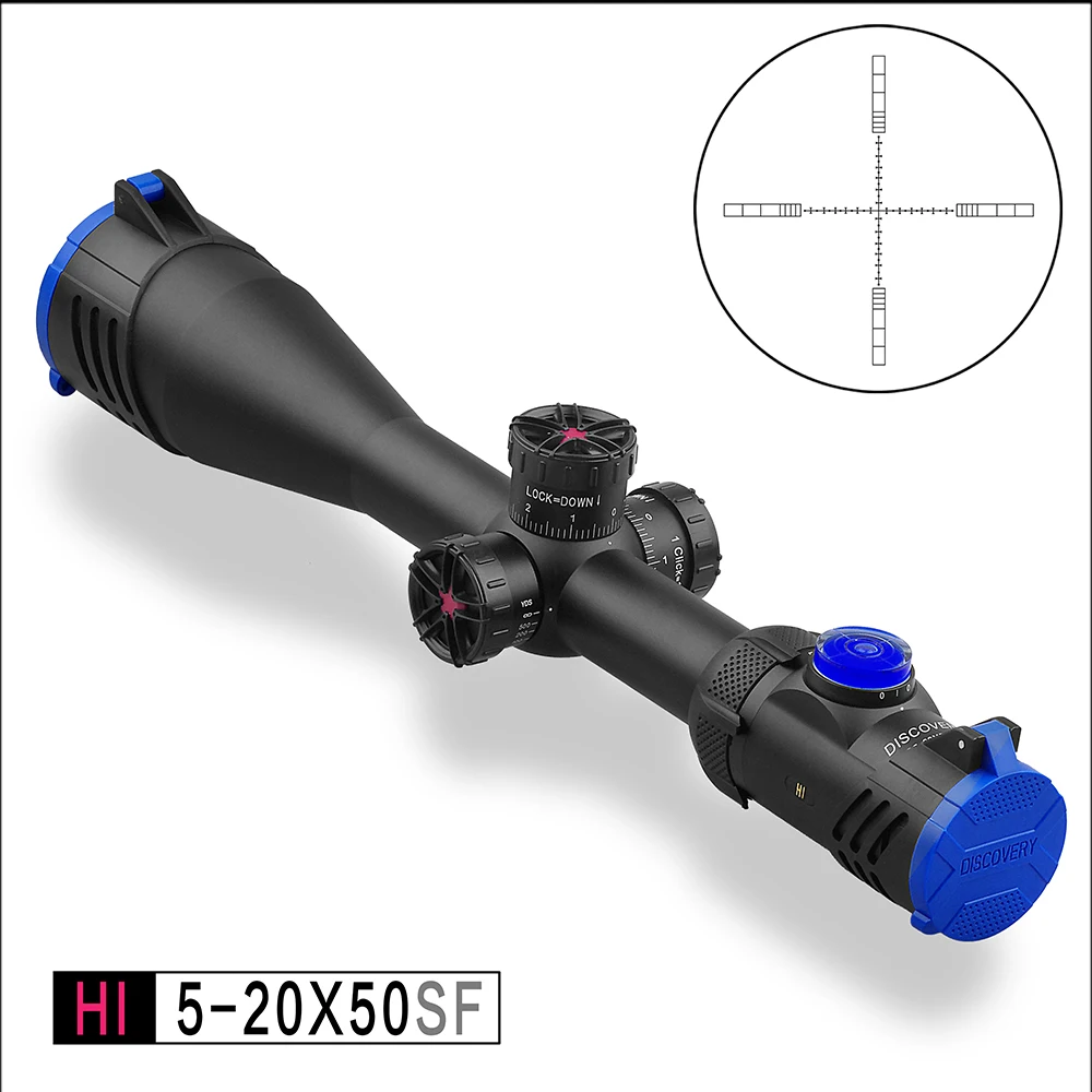 

Discovery optical outdoor gun sight HI5-20X50SF horizontal bubble side focusing gas rifle scope