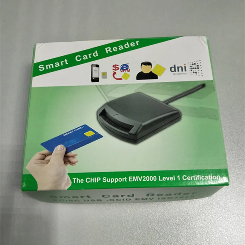 Считыватель смарт карт ISO7816 PC/SC поддержка EMV SIM чипа EMV2000 уровень 1 сертификация для