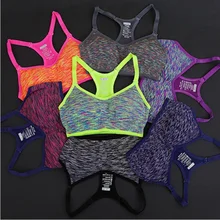 Adjustable Spaghetti Straps font b Women b font Fitness font b Bra b font Shakeproof Stretch