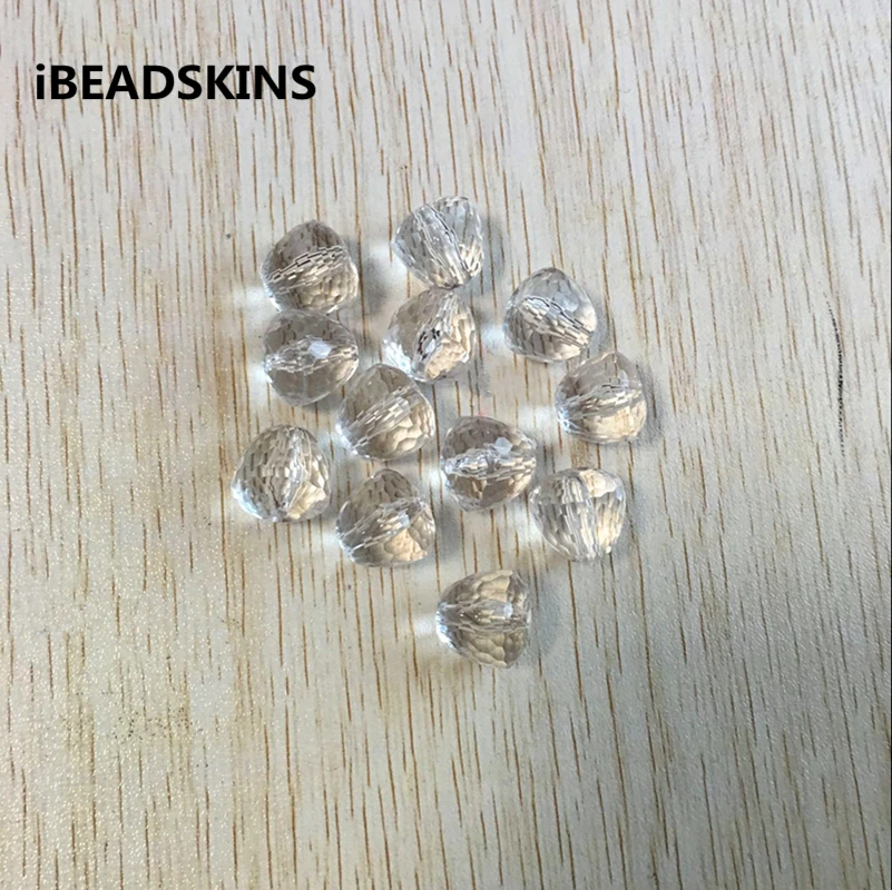 

15mm 255pcs/lot Acrylic clear Litchi Faceted beads for jewelry necklace making