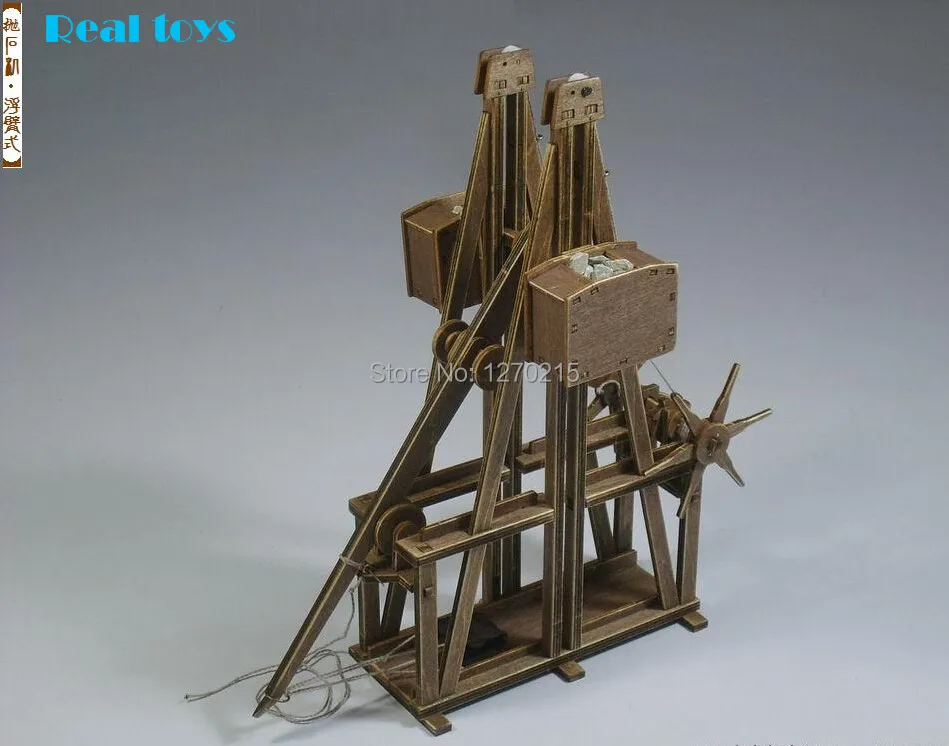 RealTS Древняя модель колесницы наборы mangonel Trebuchet деревянная модель