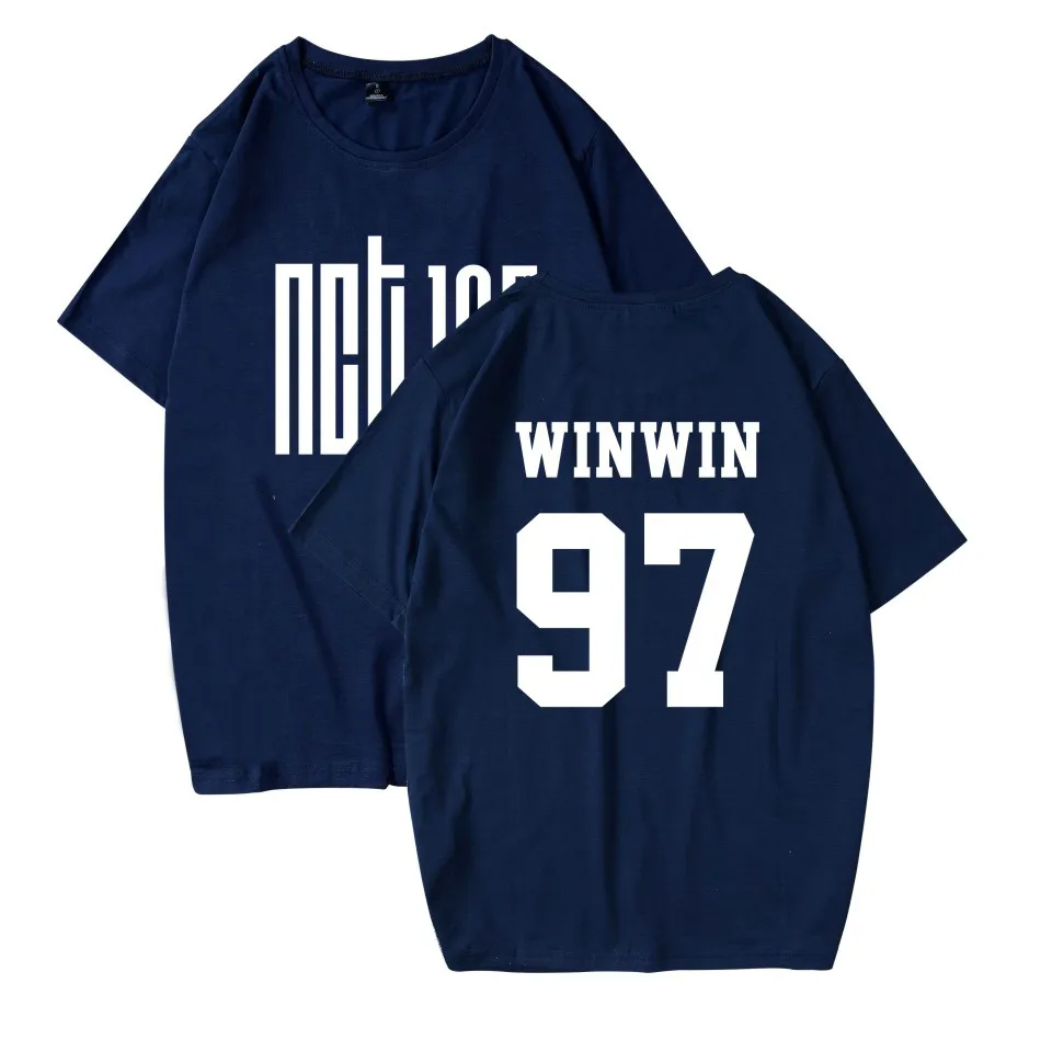 WEJNXIN летняя Kpop NCT U 127 концертный альбом футболка для женщин и мужчин повседневная хлопковая Футболка с именем члена с принтом фанатов Топы Camiseta Feminina