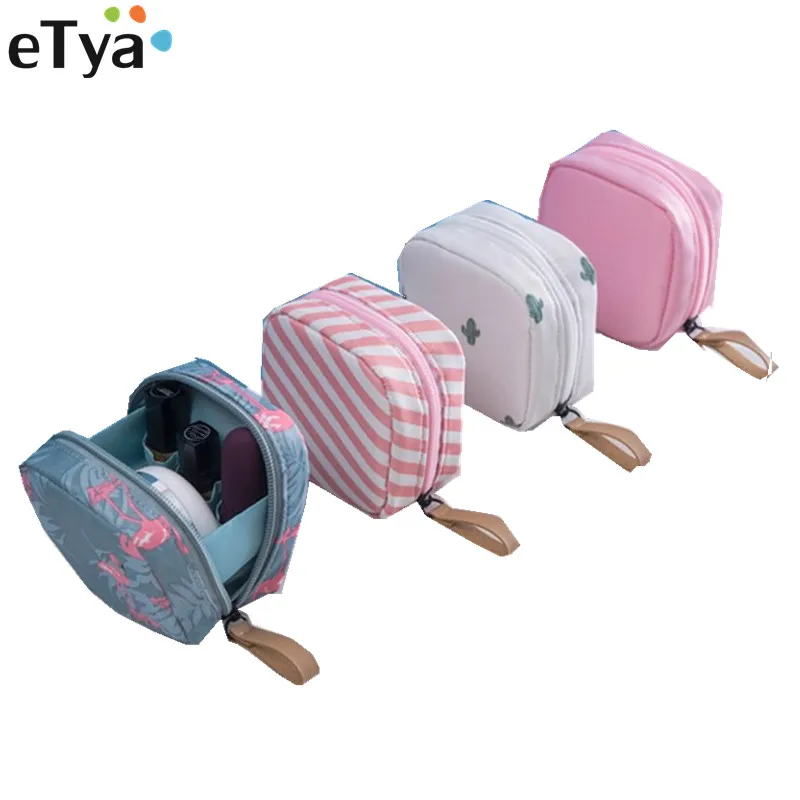 

eTya New Women Mini Large Lipstick Cosmetic Bag Travel Neceser Sanitary Toiletry Napkins Beauty Makeup Bag Pouch Organizer Pouch