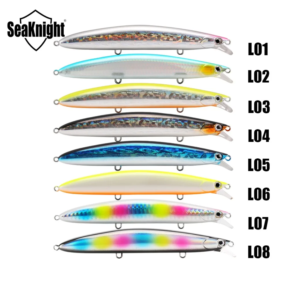 SeaKnight SK008 блесна рыболовная приманка 8 шт. 20 г 125 мм поплавок-приманка набор длинный Литой короткий язык шатающийся тонкий Карп рыболовные снасти