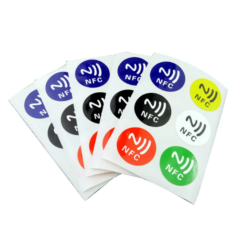 Смарт метки NFC наклейки чип клейкий 144 байт 13 56 МГц прочный для мобильного