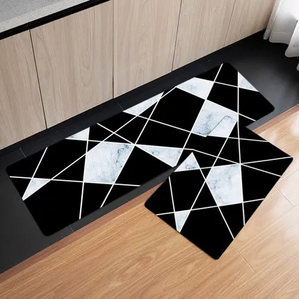 

Nordic kitchen mats oil-proof waterproof bathroom toilet anti-slip mats door mats home bedroom strip carpet