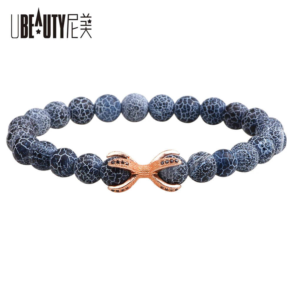 

UBEAUTY Bead Bracelet Men Bracelets &Bangles Charm Natural Stone Bracelet For Men Women Jewelry Personality Pulseiras Masculina