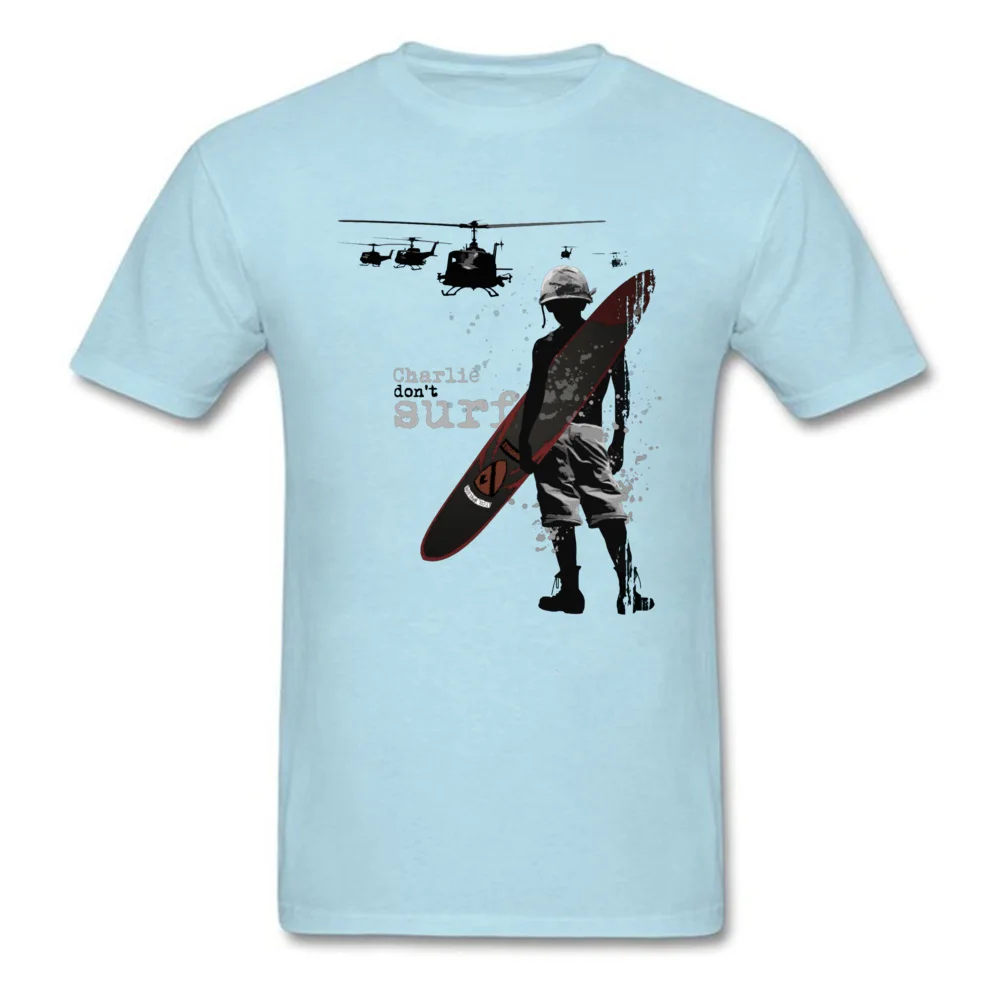 Charlie Dont Surf 19363 Short Sleeve T Shirt O Neck 100% Cotton Fabric Men's T Shirt Classic T Shirts 2018 Fashion Charlie Dont Surf 19363 light