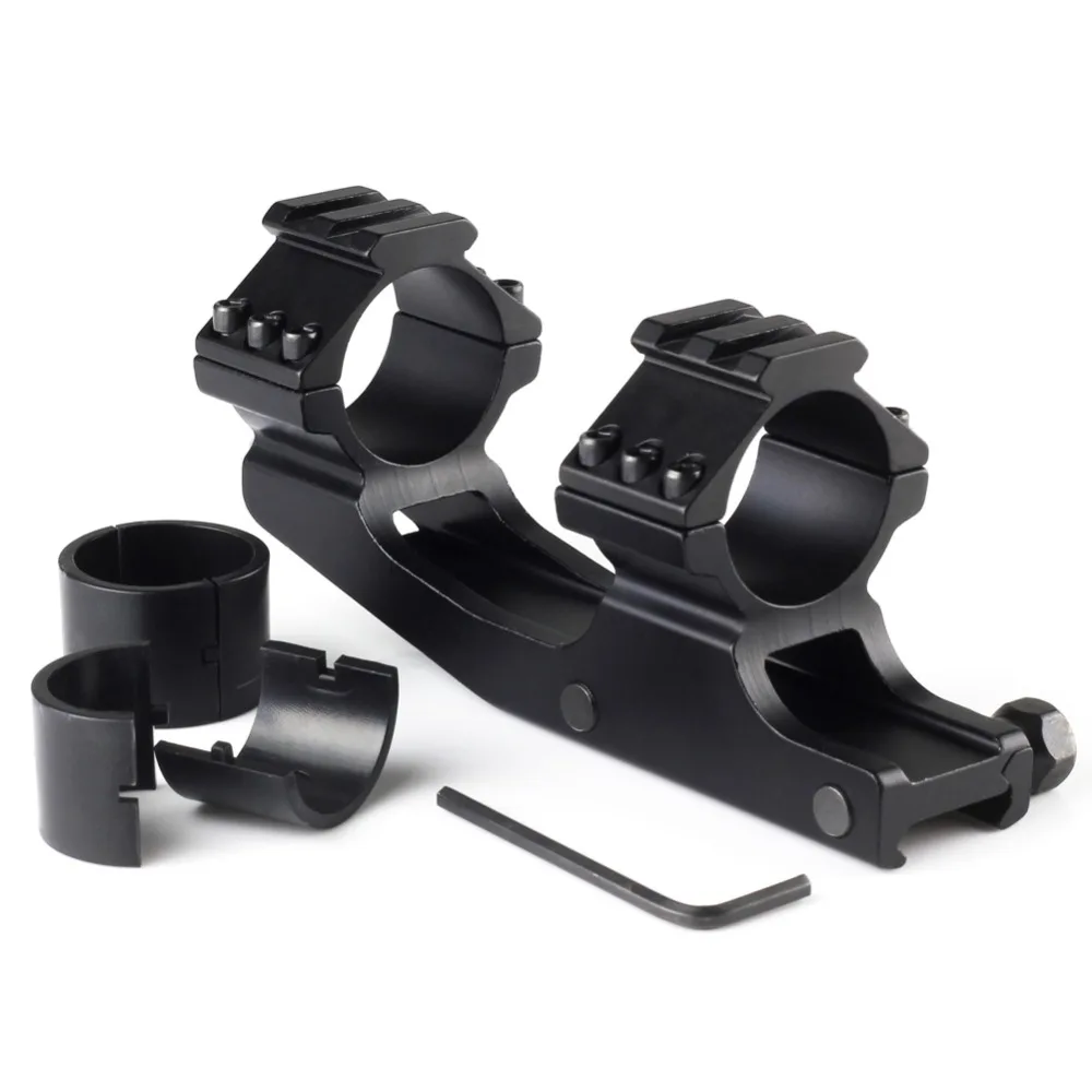 Weaver Picatinny Offset SCOPE MOUNT 1" 30mm + 1inch insert Picatinny QD