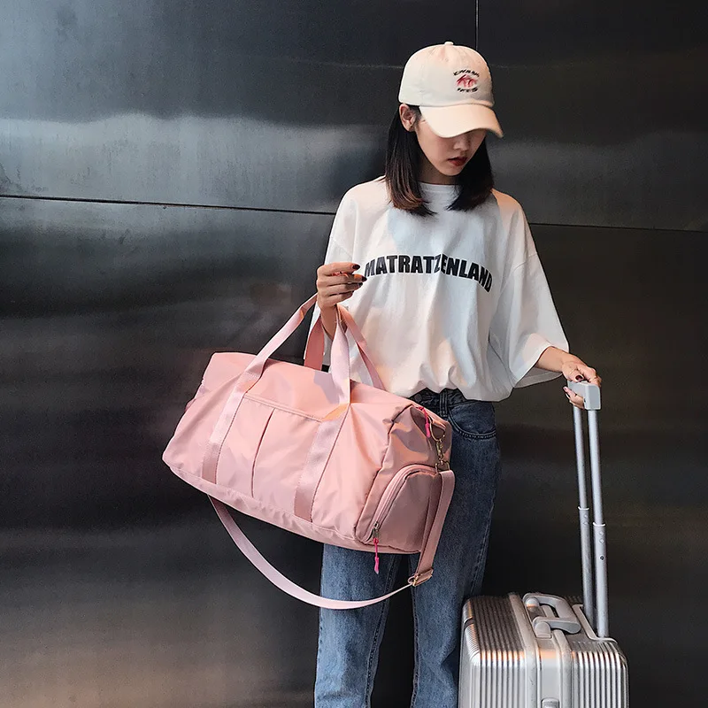 Sunshine Beach Surf Women Sports Gym Totes Bag Multi-Function Nylon Travel Shoulder Bag