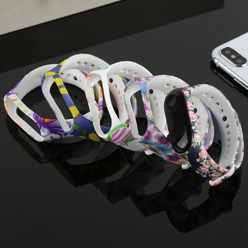 

For Xiaomi MI Band 3 Smart Bracelet Replace Silicone Wrist Band Printing Style Smart Bracelet Accessories Luxury Wrist Strap