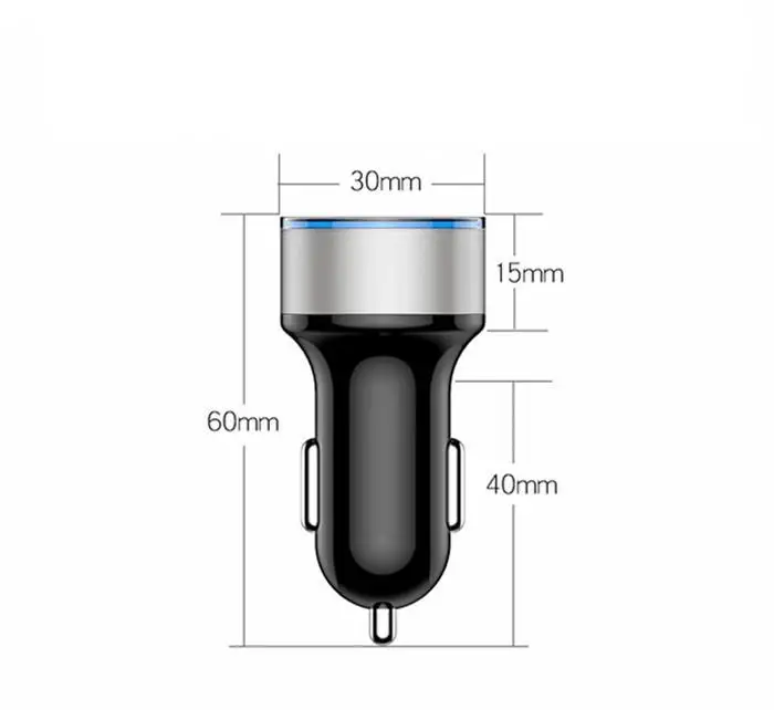 Автомобильный Стайлинг 2 USB выход Автомобильное зарядное устройство 2.4A max для FIAT 500/Panda/Stilo/Punto/Doblo/Grande/Bravo 500 Ducato/микроавтобуса