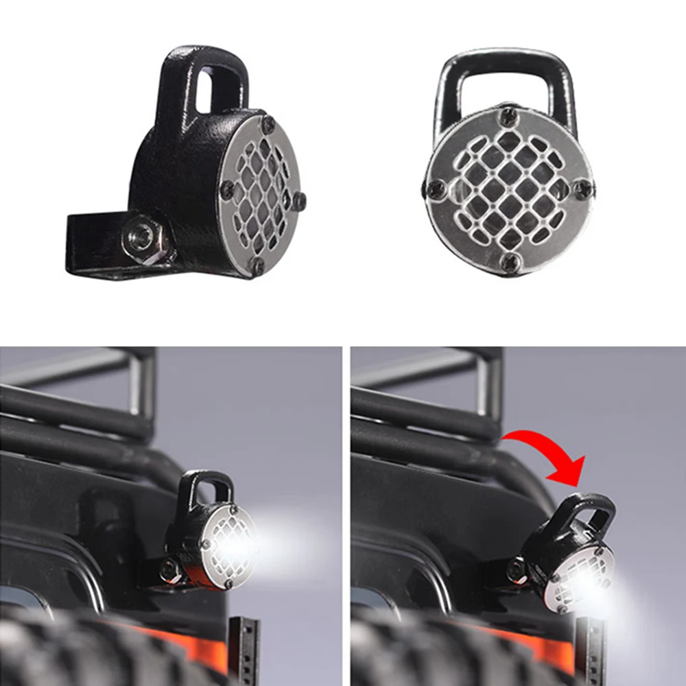 

1pcs LED Light Lamp Spotlight Taillight For 1/10 Traxxas TRX4 TRX-4 Land Rover Guard Bronco Ford Axial 90046 RC Crawler Car Part