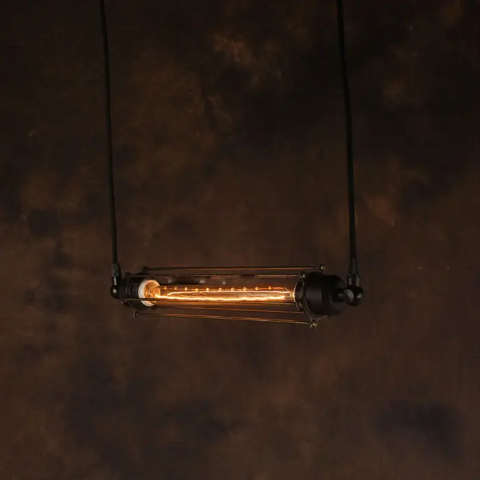 

Vintage Pendant Light Industrial Edison Lamp American Metal Style With Cage E27*1pcs Loft Coffee Bar Restaurant Kitchen Lights