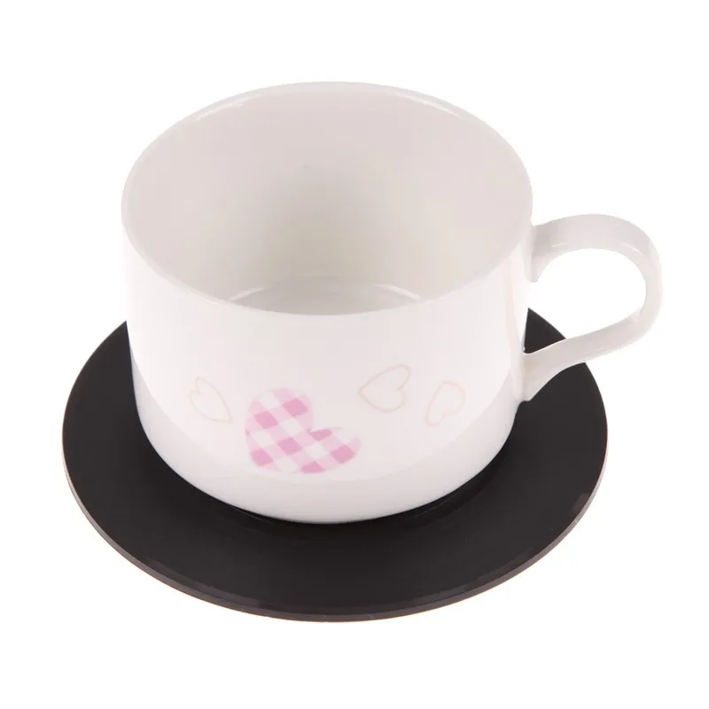 

2Pcs/set Placemat For Dining Table Under Glass Coasters Set Mat Environmental Plastic Vinyl Record Table Placemats Gadgets