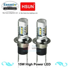 Eseastar 2 pz H3C H3C 15 W LED-HIGH-POWER-LED Xeno Bianco HA CONDOTTO Le Luci Fendinebbia DRL Daytime Running Lampada Della Lampadina DC12V