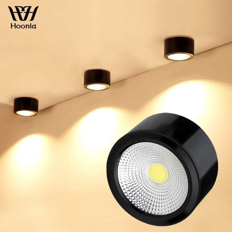 

Free Shipping 220V Surface Mounted LED Downlight 3W 7W 10W COB Downlight CREE LED Light