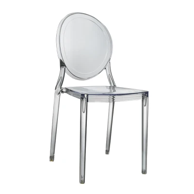Louis Fashion Nordic прозрачный стул призрака современный взрослый обеденный туалетный акриловая Сетка Красный пластиковый Кристалл - Цвет: transparent