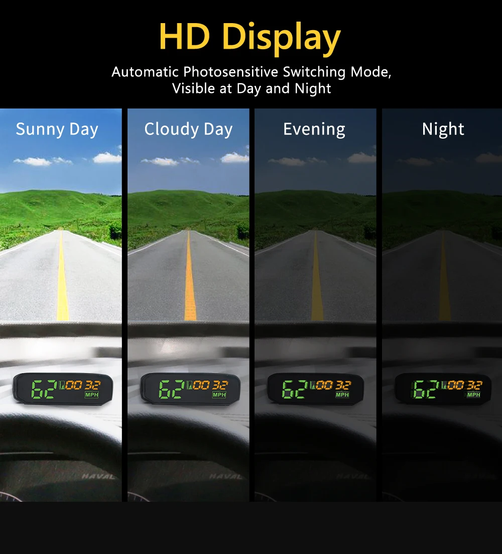 AUTOOL X100S HUD gps головой вверх Дисплей с Панели солнечные цифровой спидометр автомобиля Headup Авто безопасный Предупреждение высота диагностический инструмент