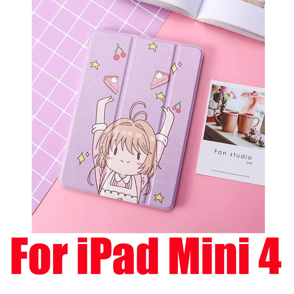 Чехол для iPad 2/3/4 Mini 1 iPad 5 Air iPad iPad 10,5 Pro 9,7 Мягкий противоударный пылезащищенные силиконовые милый пленка с полным покрытием - Цвет: Purple Mini 4