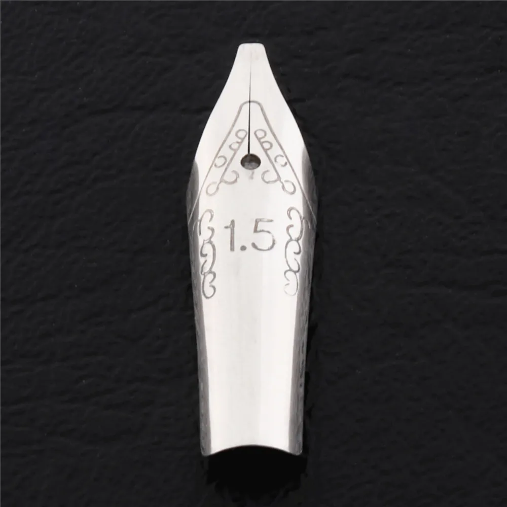 Jinhao 874 Transparent white Gothic parallel the art flower body art Flat Tip Vinyl Tibetan Arabic Student office Fountain Pen - Color: 1pcs Nib-1.5mm