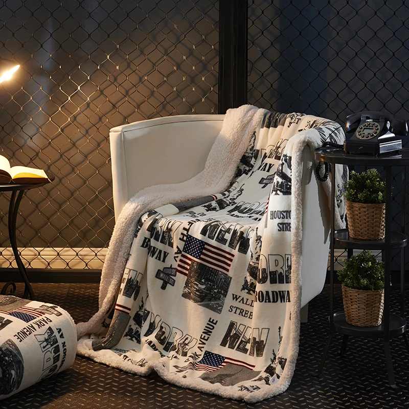 High Quality Soft Blanket London Car Pattern Comfortable Breathable